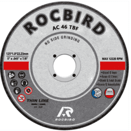 ROCBIRD 5 inch thin cutting disc for metal and Inox
